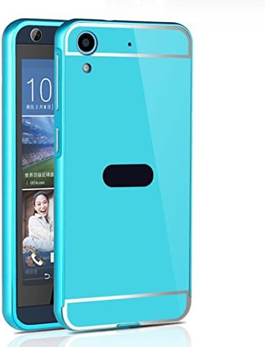 ABC® For HTC Desire 626 Metal Bumper Phone Frame + PC Back Cover (Blue)