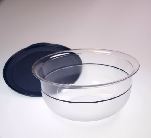 Ciotola Per Mescolare Con Coperchio Antispruzzo 1,5L - Bianco/Nero, Fondo Antiscivolo, Per Panna E Impasti