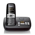 Gigaset C610A schnurlos Telefon (4,6 cm (1,8 Zoll) TFT-Farbdisplay, Freisprecheinrichtung, Anrufbeantworter) pianoschwarz
