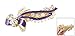 Uxcell Metal Bowknot Design Women Hair Clip Barrette, Gold Tone Purple, 0.07 Pound