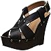 Qupid Women's Kendall-16 Wedge Sandal