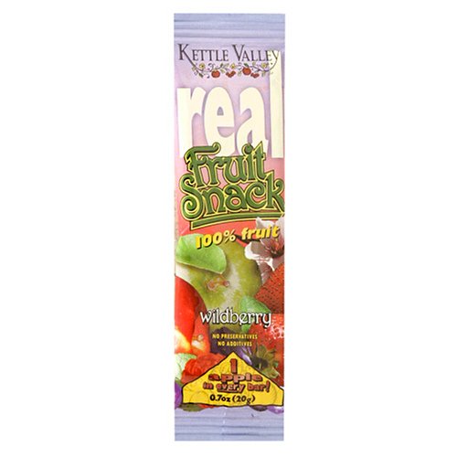 Kettle Valley All Natural Real Fruit Snacks, Wildberry, 0.7-Ounce Bars (Pack of 60) by Kettle Valley