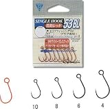 がまかつ SINGLE HOOK 53 BL管釣 8本入 レッド #6 67041