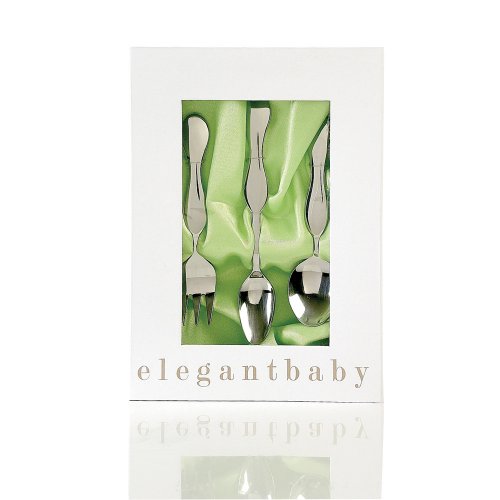 Elegant Baby Stainless 3 Piece Set Image Elegant Baby Stainless 3 Piece Set