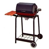 Meco 9359W Electric Grill On Cart With Rotis And Plastic Side Trays