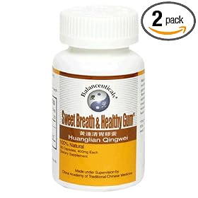 Balanceuticals Sweet Breath & Healthy Gum Dietary Supplement Capsules, 500 mg, 60-Count Bottles (Pack of 2)