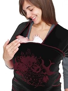 Moby Wrap Baby Carrier-Designs (Tattoo Noir)