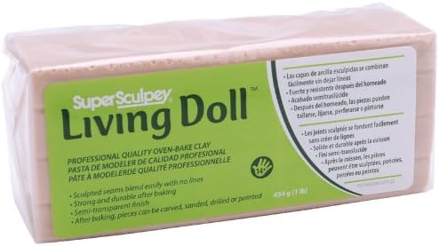 Brand New Super Sculpey Living Doll Clay 1 Pound-Beige Brand New