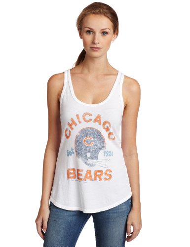 NFL Women's Chicago Bears Racerback Tank (Classic White, X-Large)