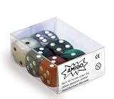 W&uuml;rfel-Set - Perlmutt W6 (6 W&uuml;rfel), verschiedene Farben
