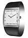 Obaku By Ingersoll Ladies Silver Dial Black Leather Strap Watch