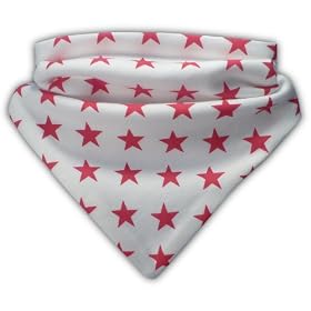Babble Bib - Baby Bandana Bib (Red Stars)