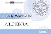 Daily Warm-ups For Algebra (Daily Warm-Ups Math Series Ser)