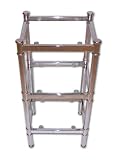 Pem America 3-Tier Metal Bathroom Wall Shelf, Chrome