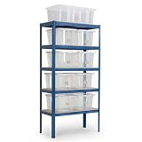 Outdoor Living : Storage Bay with 10  Plastic boxes with snap fit lids.  Overall size 2060h x 900w x 450mmd.