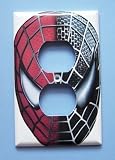 2 NEW Spiderman Spider Man Venom OUTLET Switch Plate Switchplate w/ Marvel Materials