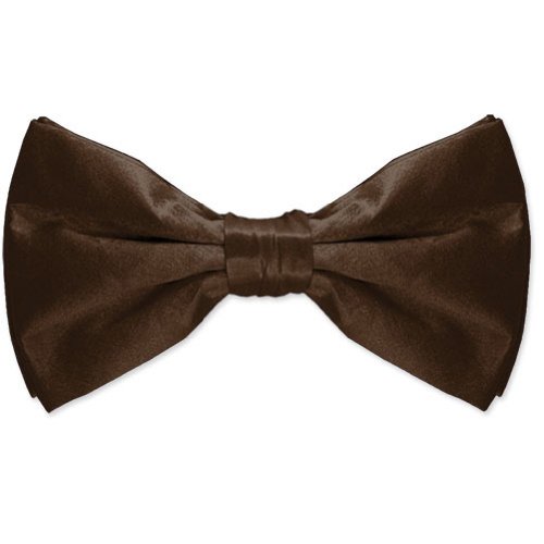 Men's Silk Pretied Bowtie by Elite Solid in Your Choice of Color