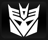 Transformers Decepticon White Sticker Decal