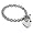 Eve's Addiction Sterling Silver Heart Tag Bracelet, 7 inches, sterling-silver