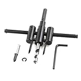 uxcell　自由錐 アジャスタブルサークルカッター　30mm-120mm穴径　六角スパナ　チゼルエンドミル