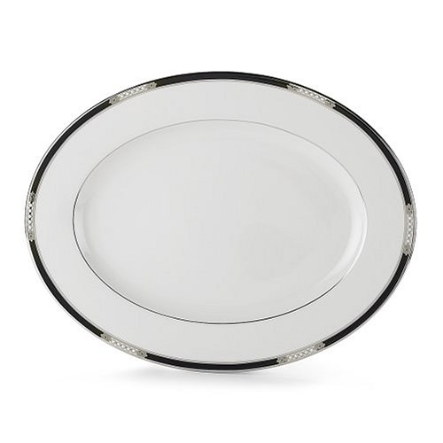 Lenox Hancock Platinum Ivory Oval Platter