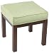 Kitchen & Housewares : Global Distinctions PC112105OVE Square Micro Suede Four Leg Bench, Olive