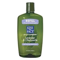 Kiss My Face Organic Lavender & Chamomile Self Foaming Liquid Soap Refill, 17.5-Ounce Bottles