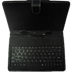 Adcom Universal Leather Keyboard Case for 7inc Tablet