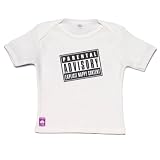DribbleFactory Parental Advisory White T-Shirt (24 Months)