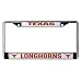 Texas Longhorns Chrome License Plate Frame