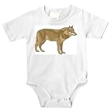 Onesie with wild, social, endangered, vertebrate, European, mammal, wolf, dog, pack, varg, animal, species, predator, canine