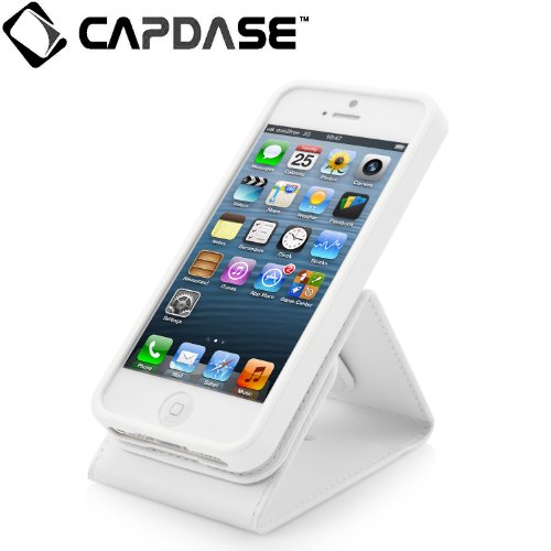 CAPDASE 日本正規品 iPhone5 Folder Case Upper Classic, White フォルダーケース アッパー・クラシック(スタンド機能つき), ホワイト FCIH5-UC22 CAPDASE 日本正規品 iPhone5 Folder Case Upper Classic, White フォルダーケース アッパー・クラシック(スタンド機能つき), ホワイト FCIH5-UC22