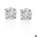 14k White Gold, Round, Diamond Stud Earrings (1/3 cttw, K-L Color, I3 Clarity)