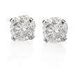 14k White Gold, Round, Diamond Stud Earrings (1/3 cttw, K-L Color, I3 Clarity)