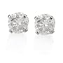 14k White Gold Round Diamond Stud Earrings (1/3 cttw, K-L Color, I3 Clarity)