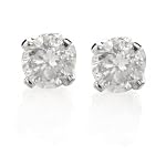 14k White Gold, Round, Diamond Stud Earrings (1/3 cttw, K-L Color, I3 Clarity) for $89.99 (55% off)