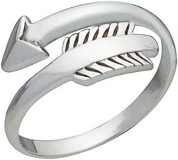 Arrow Ring in Adjustable Wrap Style in Sterling Silver, #224