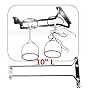 10" CHROME WINE GLASS STEMWARE RACK UNDER CABINET