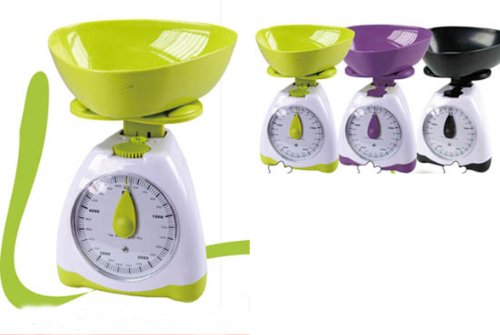 Bilancia da cucina dietetica pesa alimenti analogica max 5kg; colori assortiti (verificare disponibilità) Bilancia da cucina dietetica pesa alimenti analogica max 5kg; colori assortiti (verificare disponibilità)