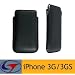 Logotrans Elegantes Leder-Etui f�r Apple iPhone 3G / 3Gs / 2G schwarz