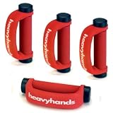 Lion Sports 2-46601 heavyhands 2 Sets Red heavyhands 1lb UniPac handles