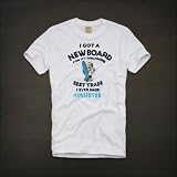 Hollister Co. ホリスター メンズ 半袖 Tシャツ [ホワイト/BLUE BOARD] 並行輸入品 [M/L/XL]