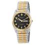Armitron Men's 201143 Easy to Read Round Two-Tone with a Black Dial Expansion Band Watch