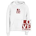 Sweatshirt Woman White " Love Ethiopia " Country
