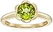 10k Yellow Gold Peridot Ring, Size 7