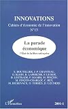 Revue L'Harmattan  / Innovations n.13 2001 : la parade, economique l'etat de la libre entreprise