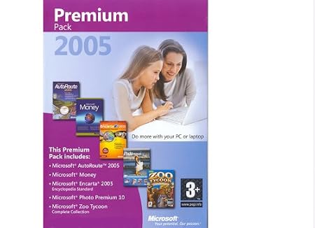 Microsoft Premium 2005 Pack (Incl. Auto Route 2005, Money, Encarta 2005 Standard Edition, Photo Premium 10, Zoo Tycoon Complete Collection) (PC)