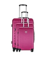 LES PTITES BOMBES Set de 3 trolleys rígidos BD-5849 (Rosa)