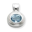 Sterling Silver Blue Topaz Pendant Sterling Silver Blue Topaz Pendant