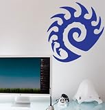 Starcraft 2 Zerg Wall Art Sticker Decal Peel and Stick. Blue